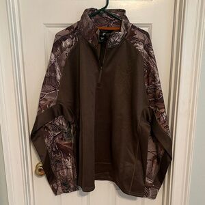 Browning Men's Brown Camouflage Quarter-Zip Jacket